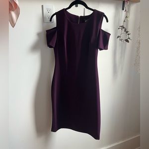 Tommy Hilfiger plum fitted dress